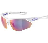 ALPINA Unisexe - Adultes, NYLOS HR Lunettes de sport, white-purple gloss, One Size