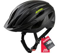 Alpina Unisexe - Adultes, Parana Casque de vélo, Black-Neon Yellow Matt, 51-56 cm