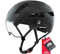 ALPINA Unisexe - Adultes, Soho Visor Casque de vélo, Black Matt, 55-59 cm