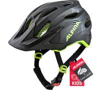 ALPINA Unisexe - Enfants, Carapax JR. Casque de vélo, Black-Neon-Yellow, 51-56 cm