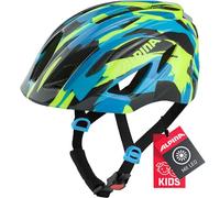ALPINA Unisexe - Enfants, PICO Flash Casque de vélo, Neon-Blue Green Gloss, 50-55 cm