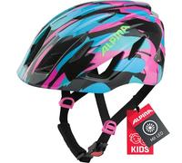 ALPINA Unisexe - Enfants, PICO Flash Casque de vélo, Neon-Blue Pink Gloss, 50-55 cm