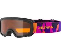 ALPINA Unisexe - Enfants, PINEY Lunettes de Ski, black-pink matt, One Size