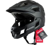 Alpina Casque de descente Rupi Enfants noir mat 50-55 cm