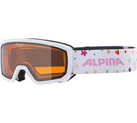 ALPINA Unisexe - Enfants, SCARABEO JR. Lunettes de ski, white rose, One Size
