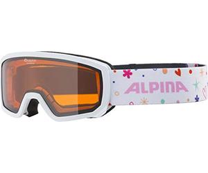 ALPINA Unisexe - Enfants, SCARABEO JR. Lunettes de ski, white rose, One Size