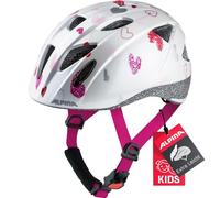ALPINA Unisexe - Enfants, XIMO Casque de vélo, white hearts gloss, 47-51 cm