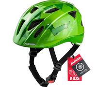 ALPINA Unisexe - Enfants, XIMO Flash Casque de vélo, Green Dino Gloss, 49-54 cm