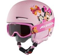 ALPINA Unisexe - Enfants, ZUPO DISNEY SET Casque de ski, Minnie Mouse, 51-55 cm
