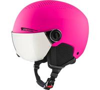 ALPINA Unisexe - Enfants, ZUPO Visor Q-Lite Casque de Ski, Pink Matt, 51-55 cm