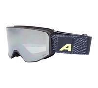 Alpina - Venet Litoff Mirror S2 (VLT 23%) - Masque de ski - black / yellow / silver mirror
