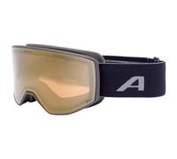 Alpina - Venet Mirror Photochromic S2-3 (VLT 25-16%) - Masque de ski - black matt / gold mirror