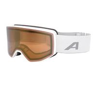 Alpina - Venet Mirror Photochromic S2-3 (VLT 25-16%) - Masque de ski - white matt / gold mirror
