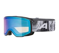 Alpina - Venet Q-Lite Mirror S1 (VLT 60%) - Masque de ski - black / glacier matt / blue mirror