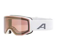 Alpina - Venet Q Mirror S2 (VLT 20%) - Masque de ski - white matt / gold mirror