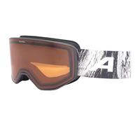 Alpina - Venet S2 (VLT 28%) - Masque de ski - black / glacier matt / orange
