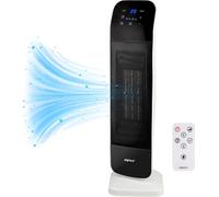 alpina Ventilateur-réchauffeur électrique - Climatisation avec télécommande - Ventilateur à tour oscillant avec minuterie - Température réglable de 15 à 35°C - Chauffer et refroidir