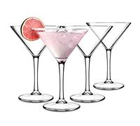 alpina Verre Martini Set de 4 Verre Cocktail - Idéal pour Espresso Martini et Margarita - 22 cl, Colorless (Clear)