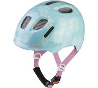 ALPINA XIMO 2 - Casque de vélo léger et sûr pour Enfants avec LED optionnel - Aqua-Rose Flower Gloss - 49-54
