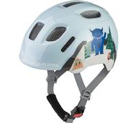 ALPINA XIMO 2 - Casque de vélo léger et sûr pour Enfants avec LED optionnel - Mountain Monster Gloss - 47-51