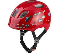 ALPINA XIMO 2 - Casque de vélo léger et sûr pour Enfants avec LED optionnel - Red Smile Gloss - 49-54