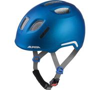 ALPINA XIMO 2 Flash - Casque de vélo léger et sûr pour Enfants avec LED intégrés - Blue Matt - 45-49