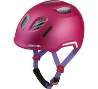 ALPINA XIMO 2 Flash - Casque de vélo léger et sûr pour Enfants avec LED intégrés - Deep Rose Violet Matt - 45-49