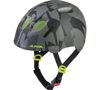 ALPINA XIMO 2 L.E. (Mat) - Casque de vélo léger et sûr pour Enfants avec LED optionnel - Black Neon Camo Matt - 45-49