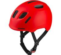 ALPINA XIMO 2 L.E. (Mat) - Casque de vélo léger et sûr pour Enfants avec LED optionnel - Neon Red Matt - 47-51
