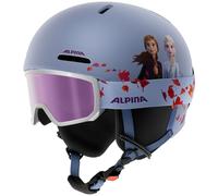 ALPINA ZUPO 2 Disney Set - Set Disney Haut de Gamme, sûr et Exclusif composé d’Un Casque de Ski et d’Un Masque de Ski, pour Enfants. - Frozen - 48-52