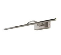 Alpinaluz Applique murale LED pour tableaux 8W 2700K nickel satiné 45,5 cm