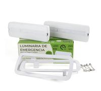 Alpinaluz Autotest Lumières d'urgence LED 3 W, batterie au lithium, mode permanent et non permanent, montage encastré ou surface, 265 lm, 6500 K, 3 heures d'autonomie