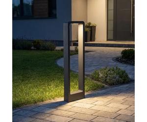 Alpinaluz Baliza LED Extérieur 10W 65cm - Lampadaire Moderne en Aluminium Noir IP65 avec Lumière Chaude 3000K pour Jardin, Patio, Entrée et Allées