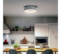 Alpinaluz Plafonnier LED Ø30cm Blanc Métal 28W 3500lm, Température Réglable 3000K 4000K 6000K, Lampe de Plafond Ronde Design Moderne Classique Luxe pour Salon Chambre Cuisine Couloir