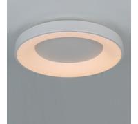 Alpinaluz Plafonnier LED Anneau 40W 5000lm CCT 3000/4000/6000K Ø50cm Blanc | Sélecteur latéral 3 teintes, boîtier en fer et anneau lumineux pour salon, salle à manger, cuisine, chambre et couloir