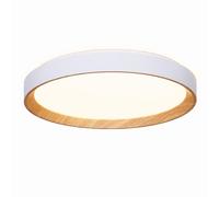 Alpinaluz Plafonnier LED de plafond Ø48 cm 40W avec lumière réglable CCT 3000K 4000K 6000K, acrylique blanc effet bois, design moderne et élégant idéal pour salon, chambre, cuisine et intérieur