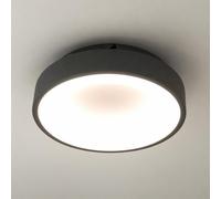 Alpinaluz Plafonnier LED Rond 28W 3500lm CCT 3000K-6000K D30 cm Gris | Diffuseur PC, cadre métallique et sélecteur CCT 3 tons pour salon, chambre, salle à manger, couloir, entrée, escalier