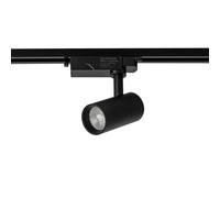 Alpinaluz Spot LED pour rail monophasé 25 W 2500 lm CRI> 90 CCT sélectionnable 2700K-4000K-6000K Orientable Noir mat Angle 40° Éclairage professionnel commercial et résidentiel IP20