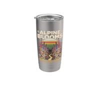 Alpine Blooms Worth The Miles Randonnée Nature Gobelet isotherme en acier inoxydable double paroi