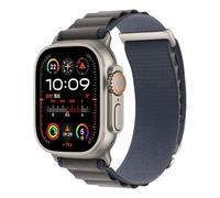 Alpine - Bracelets de sport en nylon compatibles avec Apple Watch Ultra 49 mm, 46 mm, 45 mm, 44 mm, 42 mm pour homme et femme, bracelet de boucle extensible avec crochet en D pour iWatch Series 10
