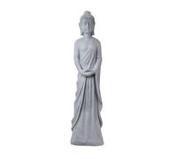 Alpine Corporation DIG286 Statue de Bouddha Debout en Ciment Gris