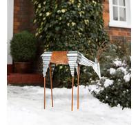 Alpine Corporation JUM326 Renne en tôle de pâturage Décoration d'extérieur pour Jardin, pelouse, Cour, décoration de Vacances, Multicolore
