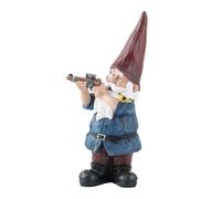 Alpine Corporation Statue de Nain de Chasse en résine, Multicolore, 30,5 cm