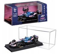 ALPINE F1 A525 TEAM BWT ALPINE N 10 SEASON 2025 PIERRE GASLY - WITH PILOT AND SHOWCASE BLACK BLUE PINK
