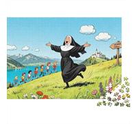 Alpine Hilltop Chant-Ensemble Puzzle en Bois Imperméable DIY Puzzles De 1000 Pièces pour Adultes Cadeaux Amusant De Décoration pour La Maison