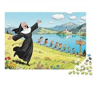 Alpine Hilltop Chant-Ensemble Puzzle en Bois Imperméable Puzzles De 1000 Pièces pour Adultes Amusant Jeux De Stimulants