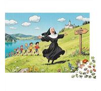 Alpine Hilltop Chant-Ensemble Puzzle en Bois Imperméable Puzzles De 1000 Pièces pour Adultes Cadeaux Impossible De Décoration pour La Maison