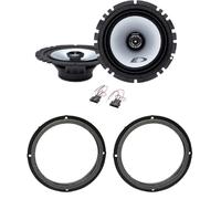ALPINE Kit de 2 enceintes avant ou arrière de 16,5 cm pour Seat MII à partir de 2011, Skoda Citigo 2011-2019 + 2 supports + 2 connecteurs