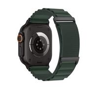 Alpine Loop Bracelet de montre en nylon compatible avec Apple Watch Ultra 2/Ultra 49 mm, 46 mm, 45 mm, 44 mm, 42 mm, 41 mm, 40 mm, 38 mm, iWatch Ultra SE/SE 2 séries 10 9 8 7 6 5 4 3 2 1 (Vert foncé,