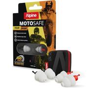 Alpine MotoSafe Duo Bouchons d'oreilles Anti-Bruit Moto | Protection Auditive Certifiée CE | Réduction du Bruit 17 & 20 dB (SNR) | Élimine le Bruit du Vent | Réutilisables - 2 paires (Tour, Sport)